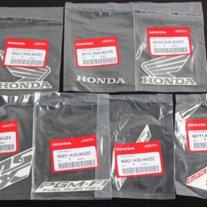 Decal Set, MSX125 Grom, Type 2, 2013-14 Pearl Himalayas White Scheme