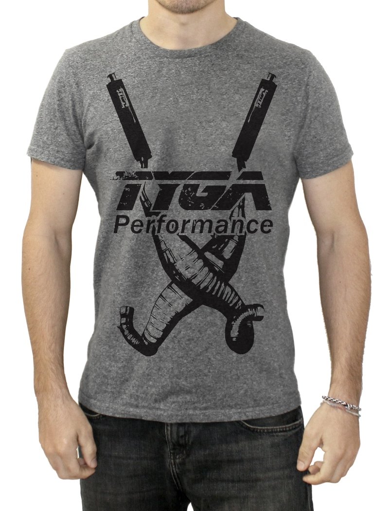 Tyga T shirt, Twin Chambers, Grey, XL