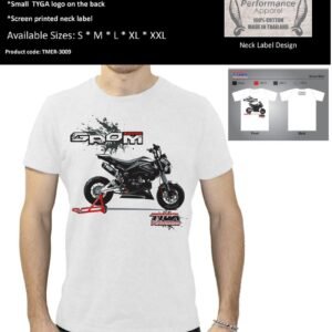 Tyga T shirt, Honda GROM, White, S