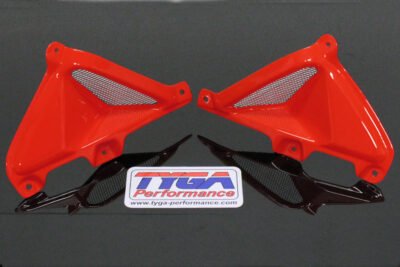 Tank Shrouds, With Duct and Grille, Pair, GRP, MSX125 Grom. Red