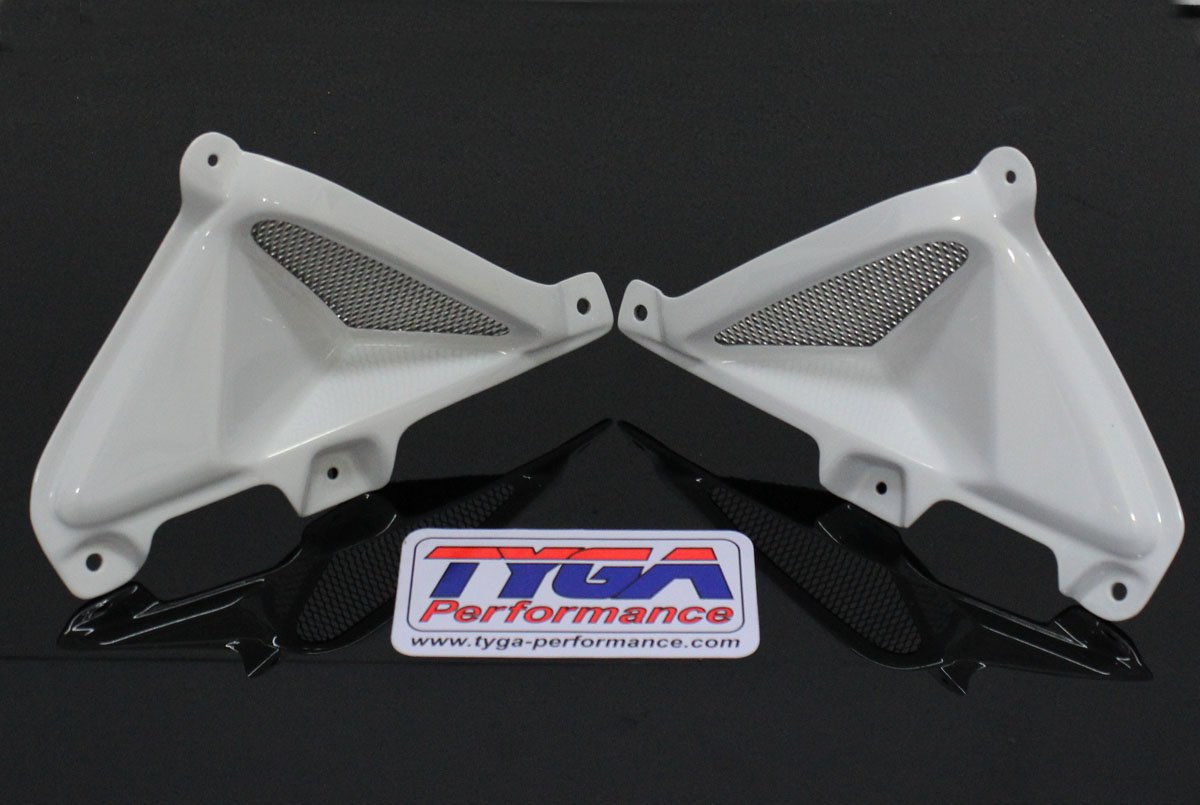 Tank Shrouds, With Duct and Grille, Pair, GRP, MSX125 Grom. White