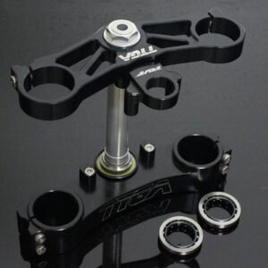 Triple Clamp Set, CNC Black, CBR600RR Forks to fit RVF400 NC35