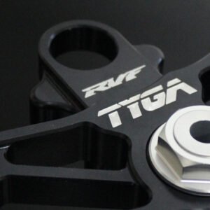 Triple Clamp Set, CNC Black, CBR600RR Forks to fit RVF400 NC35