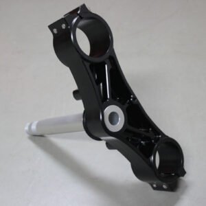 Triple Clamp Set, CNC Black, CBR600RR Forks to fit RVF400 NC35