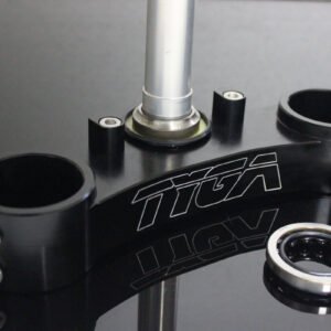 Triple Clamp Set, CNC Black, RVF400 NC35
