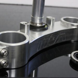 Lower Triple Clamp, CNC Silver, RVF400 NC35 forks/NSR shaft