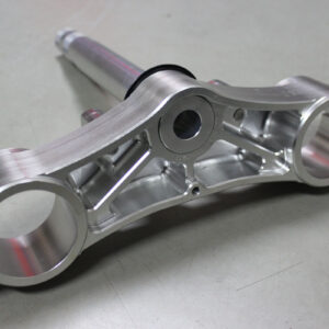 Triple Clamp Set, CNC Silver, NC35 Forks to fit MC28