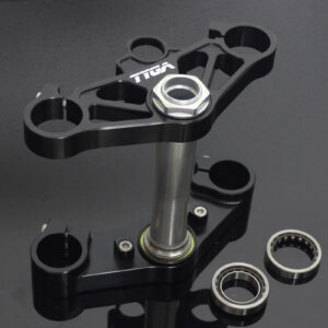Triple Clamp Set, CNC Black, VFR400R, NC30 (stock forks)