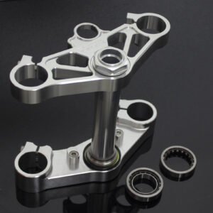 Triple Clamp Set, CNC Silver, VFR400R, NC30 (stock forks)