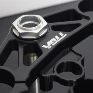 Triple Clamp Set, CNC Black, VFR400R, NC30 (stock forks)