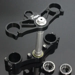 Triple Clamp Set, CNC Black, CBR1000RR Forks to fit MC21