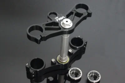 Triple Clamp Set, CNC Black, CBR1000RR Forks to fit MC21