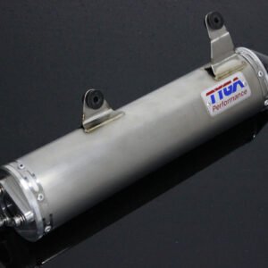 Silencer, Race, Stainless Steel with Carbon End Cap,YZ250 2005-2024