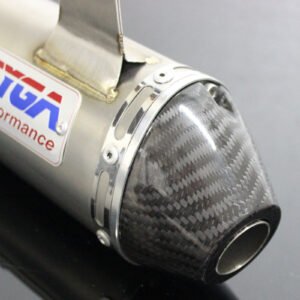 Silencer, Race, Stainless Steel with Carbon End Cap,YZ250 2005-2024