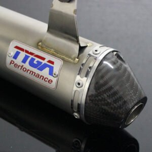 Silencer, Race, Stainless Steel with Carbon End Cap,YZ250 2005-2024