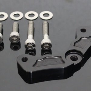 Bracket, Front Brake, 84 mm Brembo Conversion, Black, Kawasaki Z125