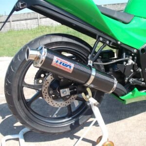 Silencer, Carbon, Round, Slip On, ZXR250, Assy.