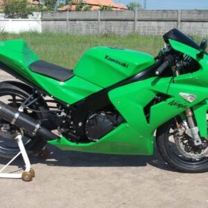 Silencer, Carbon, Round, Slip On, ZXR250, Assy.